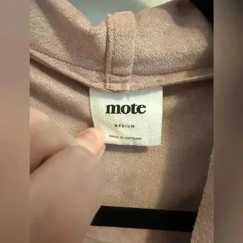 Mote Blush Pink Faux Suede Asymmetric Full