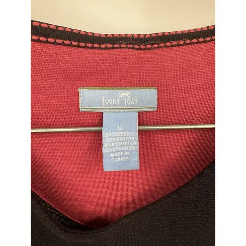 Horny Toad Horney Toad Outdoor Mini Dress Women Medium Black 3/4 Sleeve Outdoor Minimalist