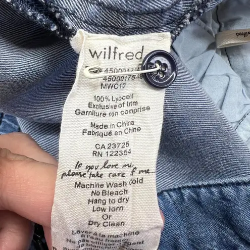 Wilfred High Waist Casual Straight Leg Denim Pants Size 4 Blue