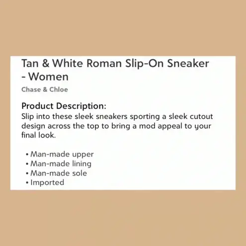 Chase and Chloe 🆕 Nude Slip-On Sneaker 6🆕