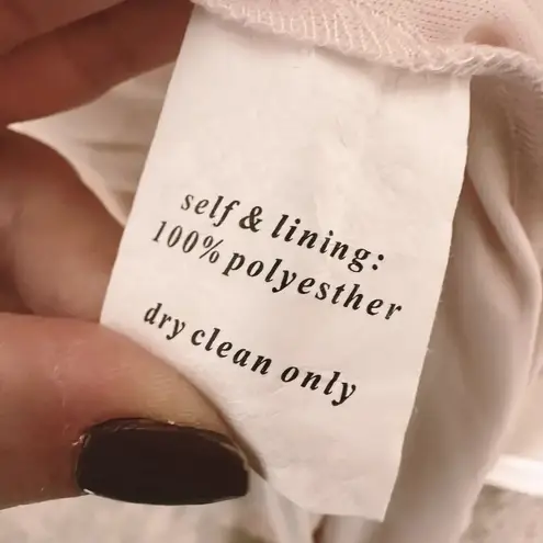 Birdy Grey Sz S Light Pink Maxi Dress Tie Back Bridesmaid Dress