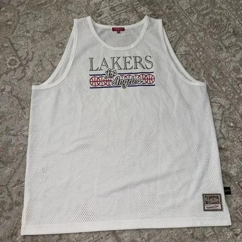 Mitchell & Ness Women's Dune Royal Mesh Tank Los Angeles Lakers