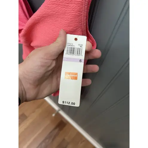 Anne cole  Dream Weaver Twist Front  Melon‎ One Piece Swimsuit women's  Size 6