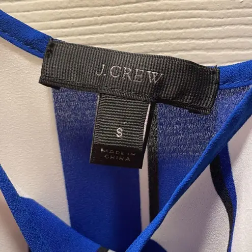 J.Crew  Crepe Beach Coverup Dress in Blue Stripe