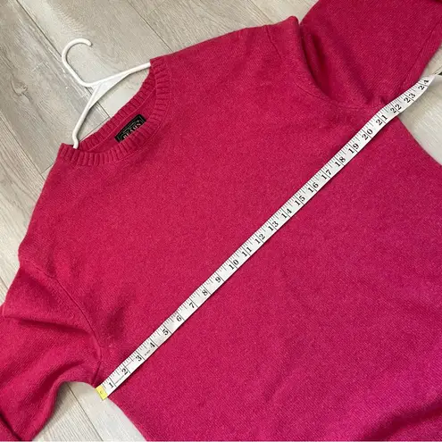 Beams Wool Sweater crewneck womens Pink (xlarge) japan classic bright basic Size XL