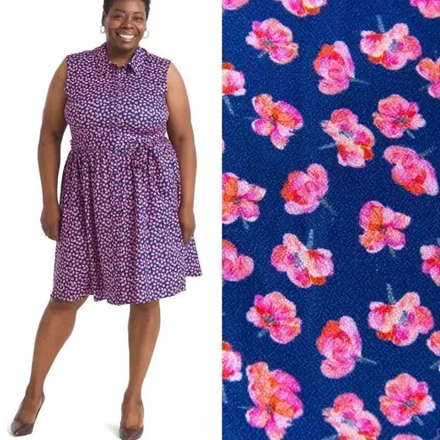 Hutch Anthropologie Button Down Floral Print Dress, XXL