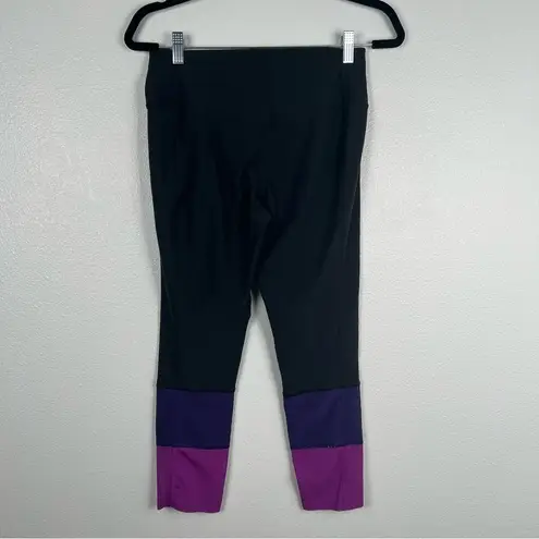 Nike  Athletic Leggings Black‎ Purple Sz S
