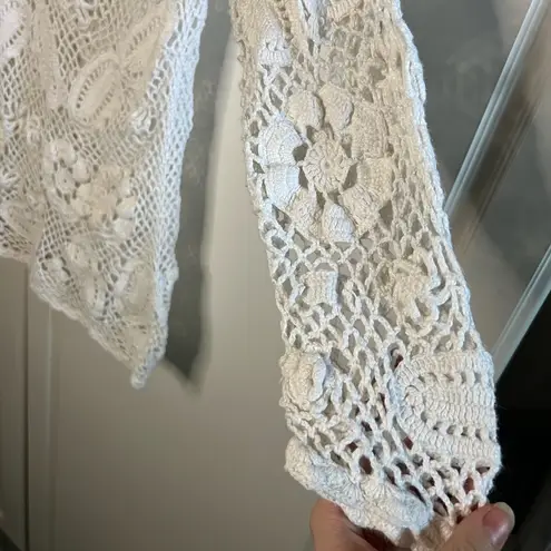 American Vintage Vintage Hand Knit Crochet Cottagecore Sweater