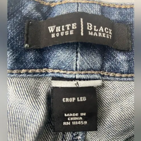 White House | Black Market  Crop blue jeans.