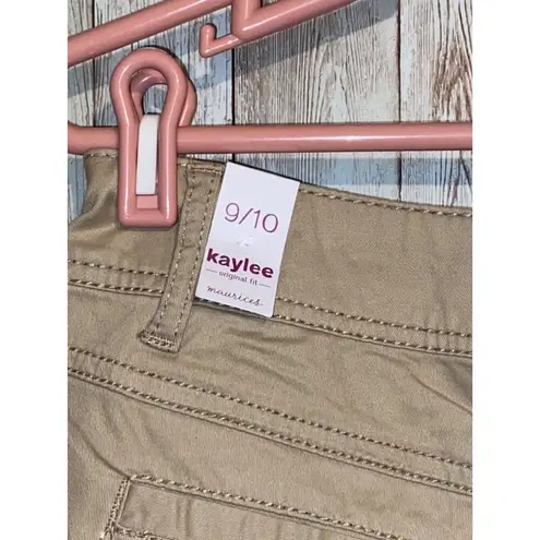 Maurice's Women's  Kaylee Original Fit Khaki Cropped Capris Juniors Size 9/10 NWT