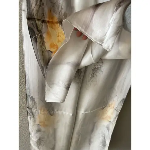 Oreintal Color Painting Floral Women’s Long Scarf Wrap Shawl 100% Pure Silk /NEW