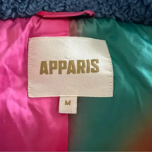 Apparis Tamika Faux Fur Light Blue Teddy Jacket Size M