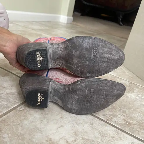 Old Gringo Ladies MARIPOSA LOCA Western‎ Boots ONLY TRIED ON INSIDE! Euc Pink Size 7.5