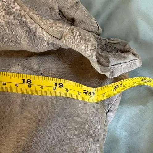 Bella Dahl  Light Olive TENCEL Button‎ Up Dress Size Medium EUC