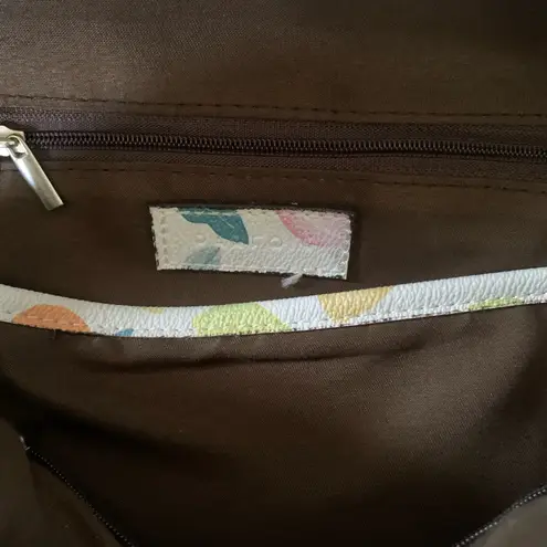 Vibrant Citrus Pattern Women's Faux Leather Backpack from Parfois (Euro brand) Orange