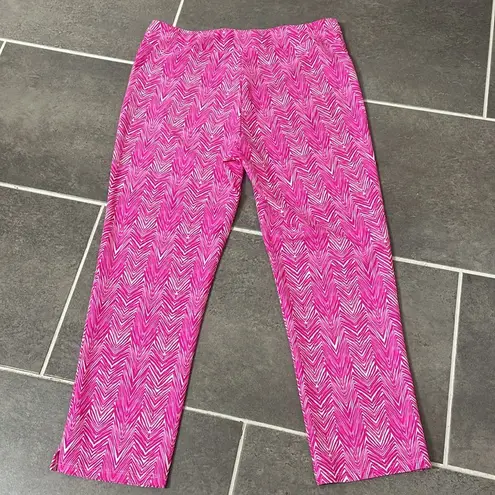 JUDE CONNALLY Lucia Herringbone Hot Pink Pant size Small
