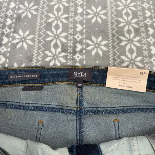 NYDJ NWT Barbara Bootcut Jeans Medium Wash Size 18 Petite