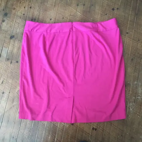 Lane Bryant  pink knit pencil skirt