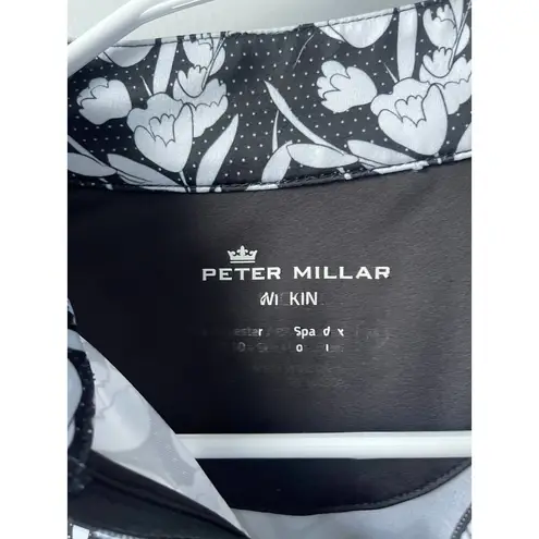 Peter Millar  Floral Activewear Long Sleeve‎ Half Zip Top