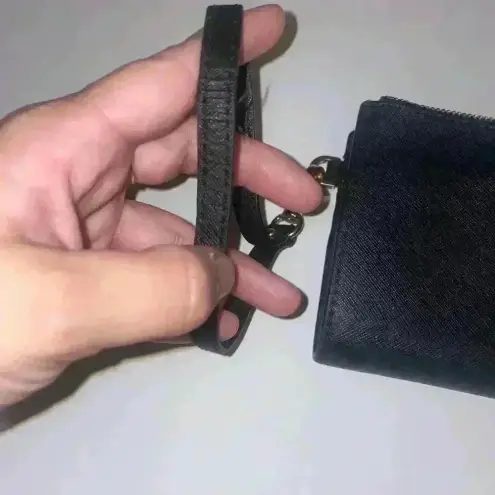 Michael Kors Micheal Kors double zip black wristlet‎