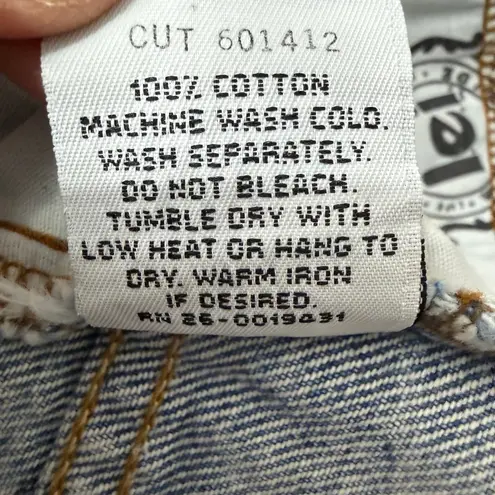 Vintage LEI Riding Wear Denim Cutoff Shorts Size 11 Made in USA Blue