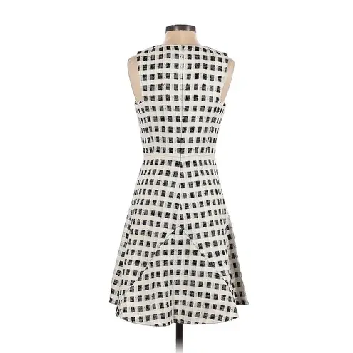 Derek Lam 10 Crosby Women's Size 0 Checker Print V-Neck Sleeveless Dress