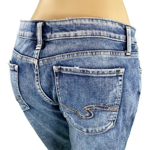 Silver Jeans Suki Medium Wash Capris