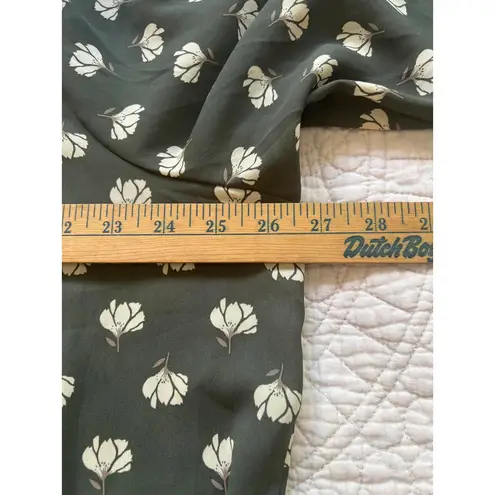 Monday Fun Women's Floral Print Blouse, Size 1X Green