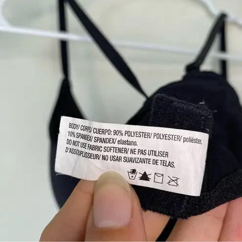 Maidenform Wireless Triangle Bra Lightweight Black Sz 36B P07155 - Image 9