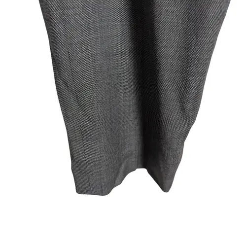 Lafayette 148 New York Gray Wool Office Straight Dress Slack Pants Size 10
