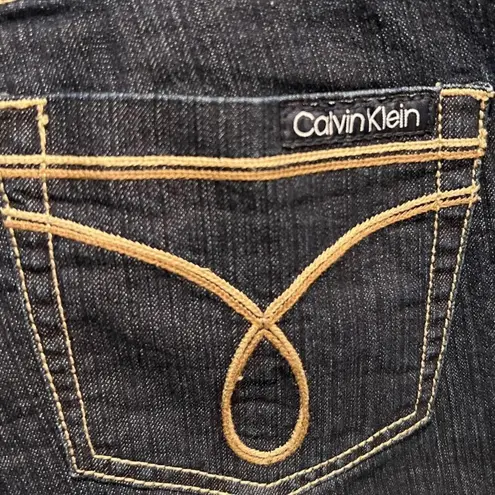 Calvin Klein dark wash skinny jeans with contrast stitching size 30/10 Blue