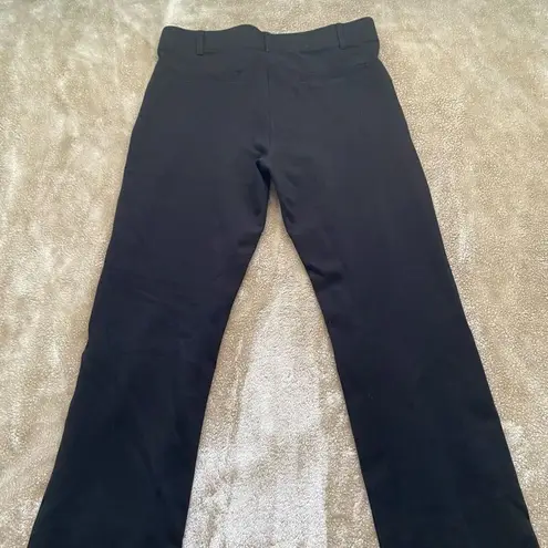 Betabrand Black Mid Rise Women’s Yoga Dress Straight Leg Pants