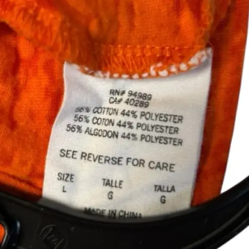 Genuine Merchandise Detroit Tigers Women’s Graphic Tee – Orange & Navy, Size L