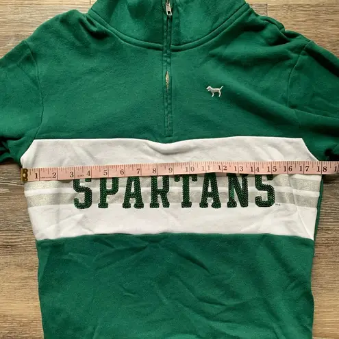 5th & Ocean Pink  Michigan State Quarter Zip XS