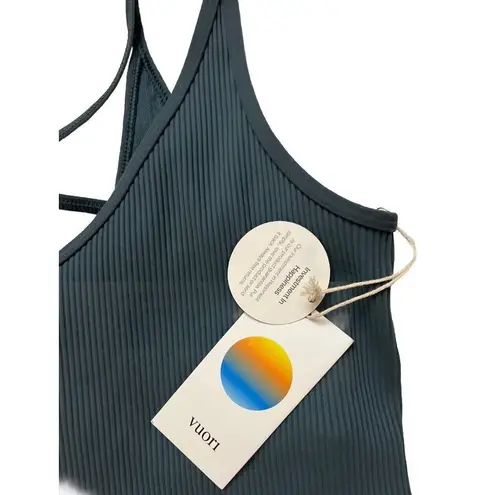 Vuori Women’s Rib Crop Tank Cropped Athletic Top Color Stone XL New w/tag