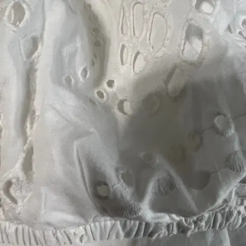 EXPRESS  White Eyelet Bandeau Top