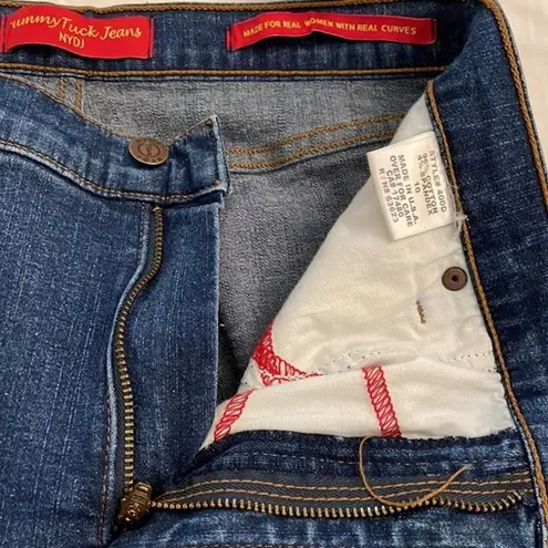 NYDJ Blue Tummy Tuck Denim Jeans Womens Size 10 Straight Leg