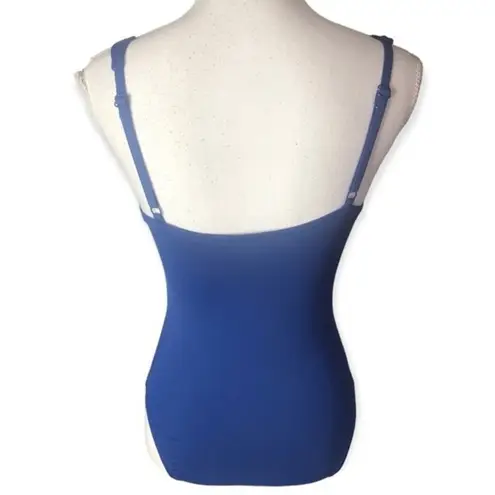 Disney  Parks Minnie Mouse Retro Blue & White Striped One Piece Swimsuit