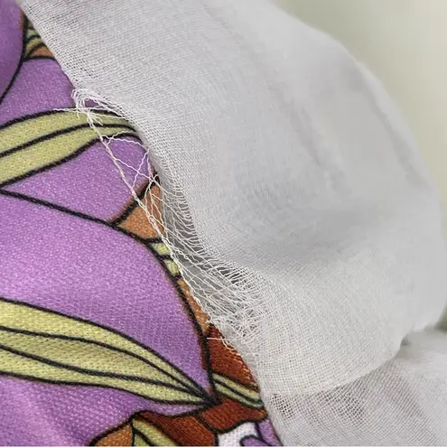 Vintage 1970s Dress Psychedelic Floral Paisley Custom