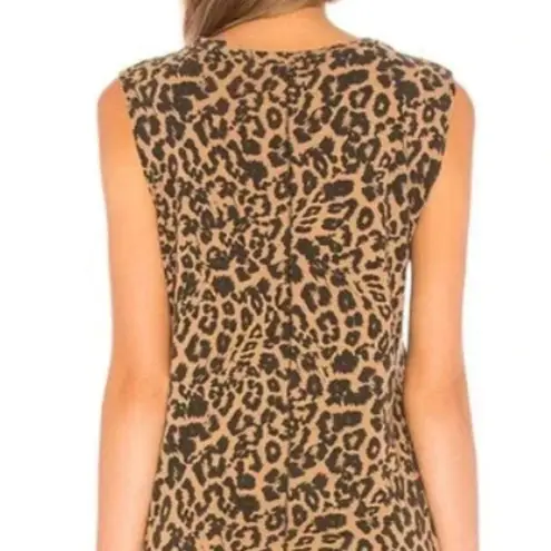 LNA  Crewneck Muscle Tank in Leopard Print Size XS