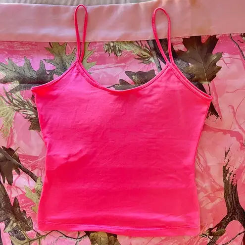 Terranova y2k hot pink fitted tank top 