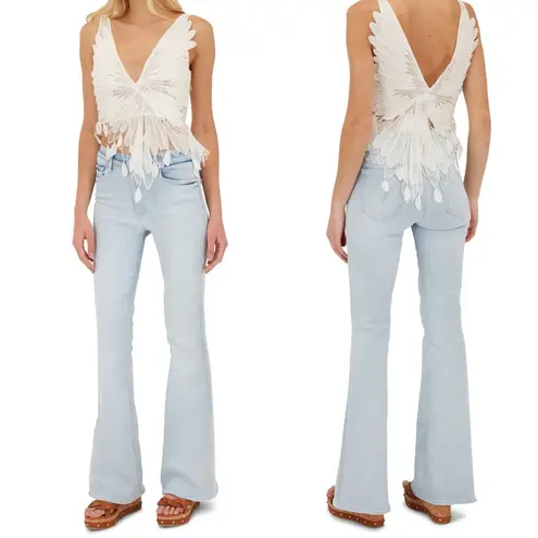 MOTHER
The Super Cruiser Jeans Size 27 Flare Sexico Mexico Blue