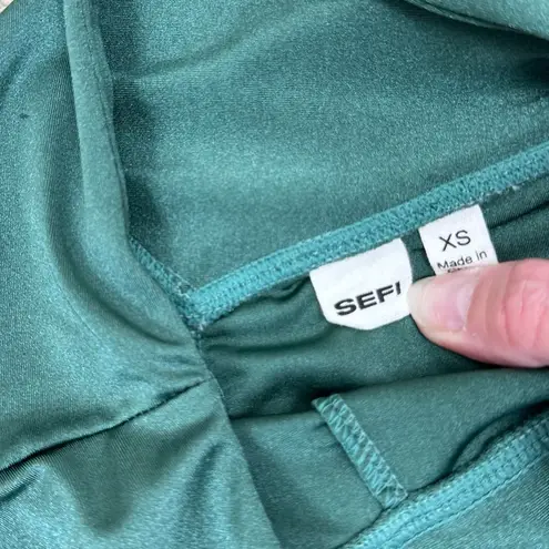 SEFI Disco Smoke Pine Athletic Yoga Workout Leggings Women’s XS Green