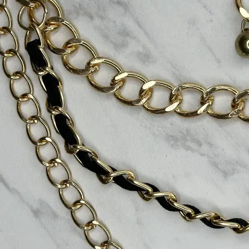 Chunky Gold Tone Multi Chain Link Belt Small/Medium (S/M) Y2K Festival ✨
