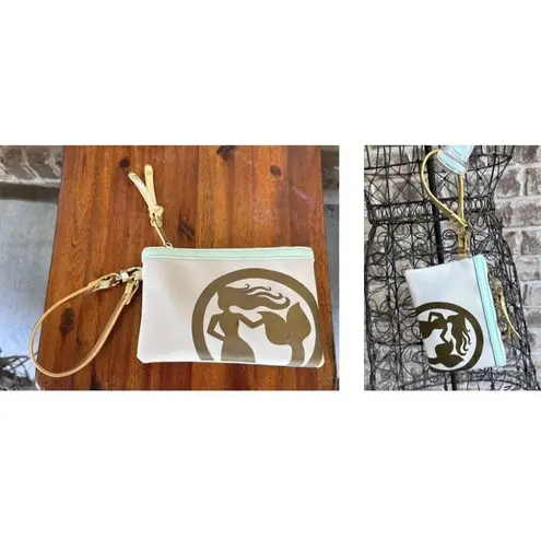 Spartina 449 Mermazing Mermaid Wristlet Zip Strap Rare Beach Vacation Is…