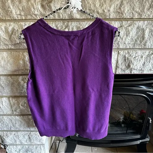 cj banks purple sweater vest size X (14W)