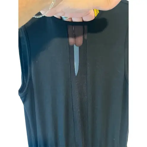 Rachel Pally Jumpsuit Womens Size Small Sleeveless V Neck Tapered Leg Black NEW