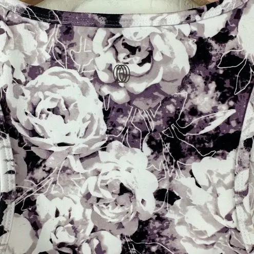 Balance Collection Mia crop tank Purple Roses sport top Size Small