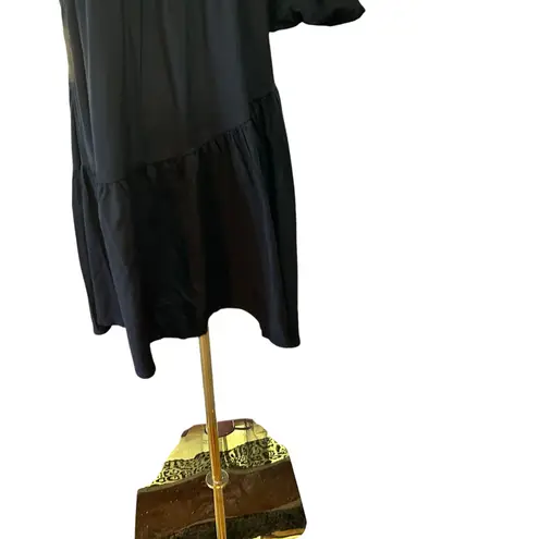 Little Black Dress SZ M One Shoulder Puffy Sleeve Layers Formal Punk Kirundo