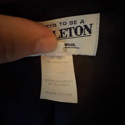 Pendleton Black Blazer Professional Tailored Suit Jacket